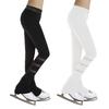 Kids Girls Ice Figure Skating Practice Long Pants Tights Trousers Rhinestones Child Skating Leggings