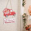 Happy Valentine's Day Sign, Valentines Decorations, Hanging Sign Truck Decor for Proposal,