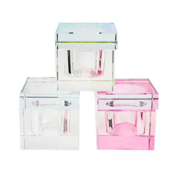 1 унция хрустальные стеклянные Dappen чаши с крышкой для нейл-арта акрил