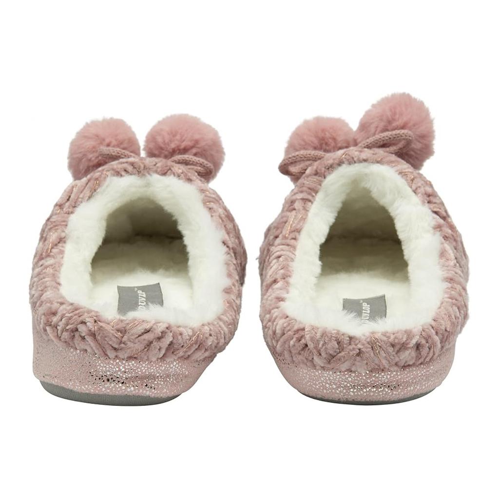 Dunlop Womens/Ladies Textured Knit Mule Slippers