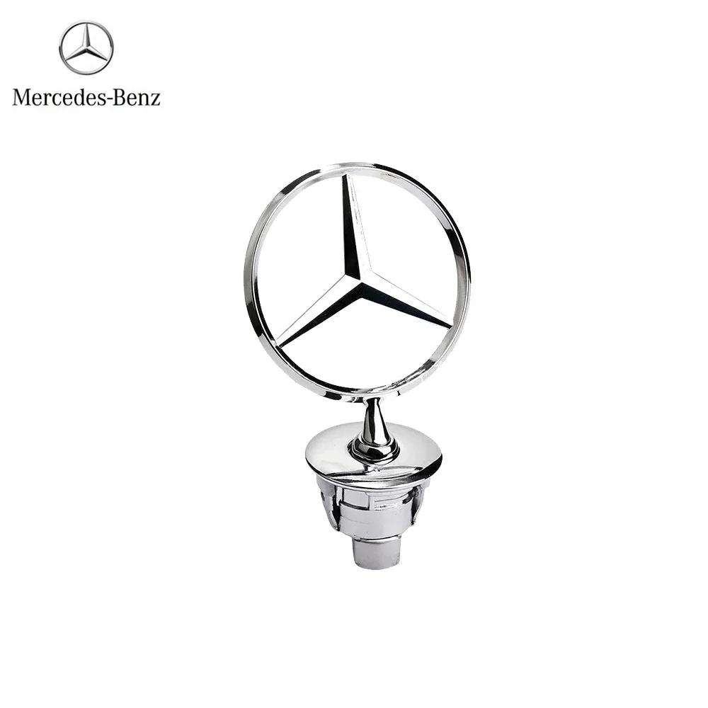 FEN1 Mercedes Benz emblem Star Bonnet Car Hood Front Chrome Logo for Mercedes E S Class w204 w211 w205 W212 w203 w213 accessories