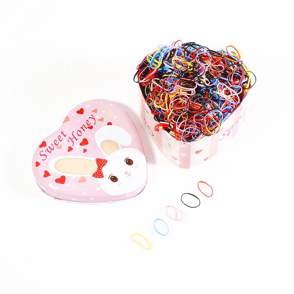 500-1000pcs/bag Child Baby Braider for Hair TPU Disposable Elastics Hair Bands Girls Ponytail Holder Rubber Bands Hair Styling Tool