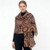 Женский oversized шарф с корейским хлопковым принтом: Модное пляжное полотенце и шелковый шарф, двойное использование для защиты от солнца