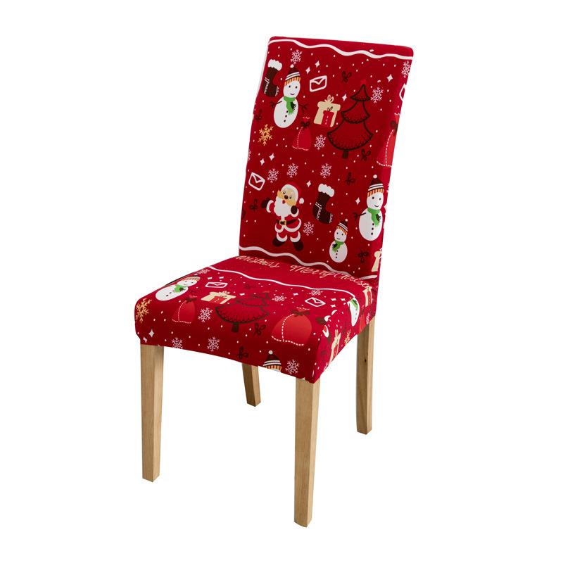 Christmas Chair Cover Seat Protector Cheap Chair Covers For Holiday Party Dining Room Kitchen Hotel Living Room Chair Cover 1 PC