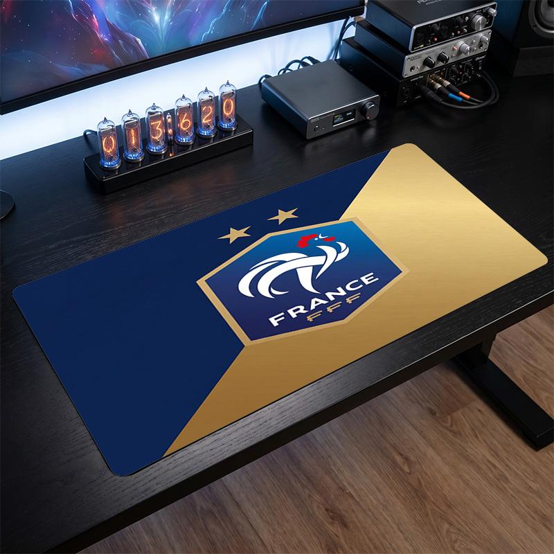 Коврик для мыши с гербом France Football, Расширенный нескользящий резиновый коврик для стола для игр, офиса, ноутбука, Подарок для фаната