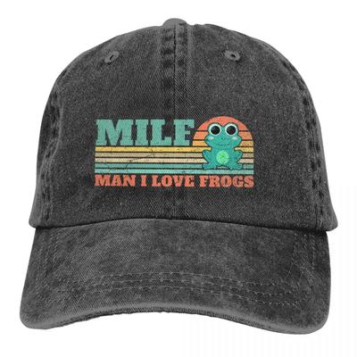 Разноцветная шляпа с козырьком Женская кепка MILF Man I Love Frogs Персонализированные шляпы с защитой от солнца