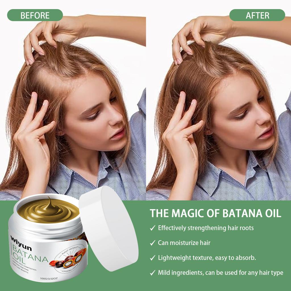 Batana Oil Hair Cream, Gentle Hair Care Repair Frizzy Softness Moisturizing Hair Cream