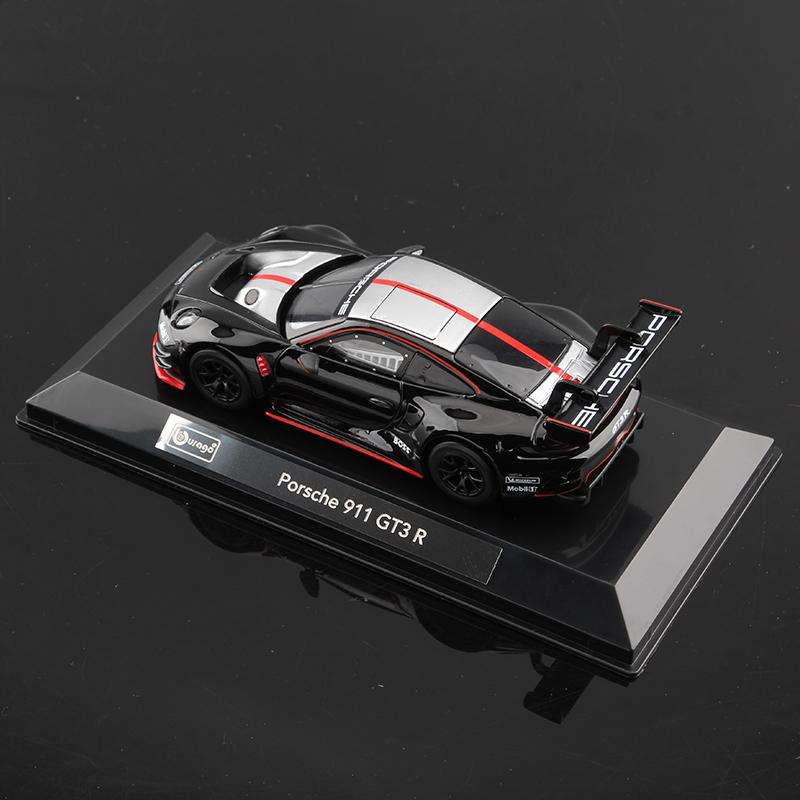 AKEZM1 Bburago 1:43 Porsche 911 GT3 R Alloy Race Car Model Racing Diecast Vehicles Toy