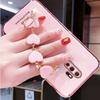 Чехол для OPPO A76, роскошный чехол-браслет с сердечком для OPPO A5 A9 A15 A15S A52 A53 A54 A72 A73 A74 A94 F11 F17 F19 Pro Realme C15 C21
