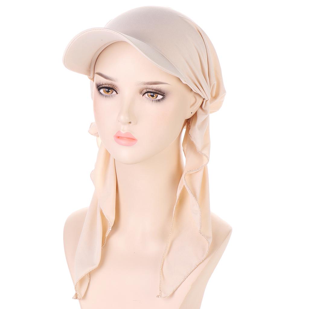 Curved Multicolor Muslim Hijab Baseball Cap