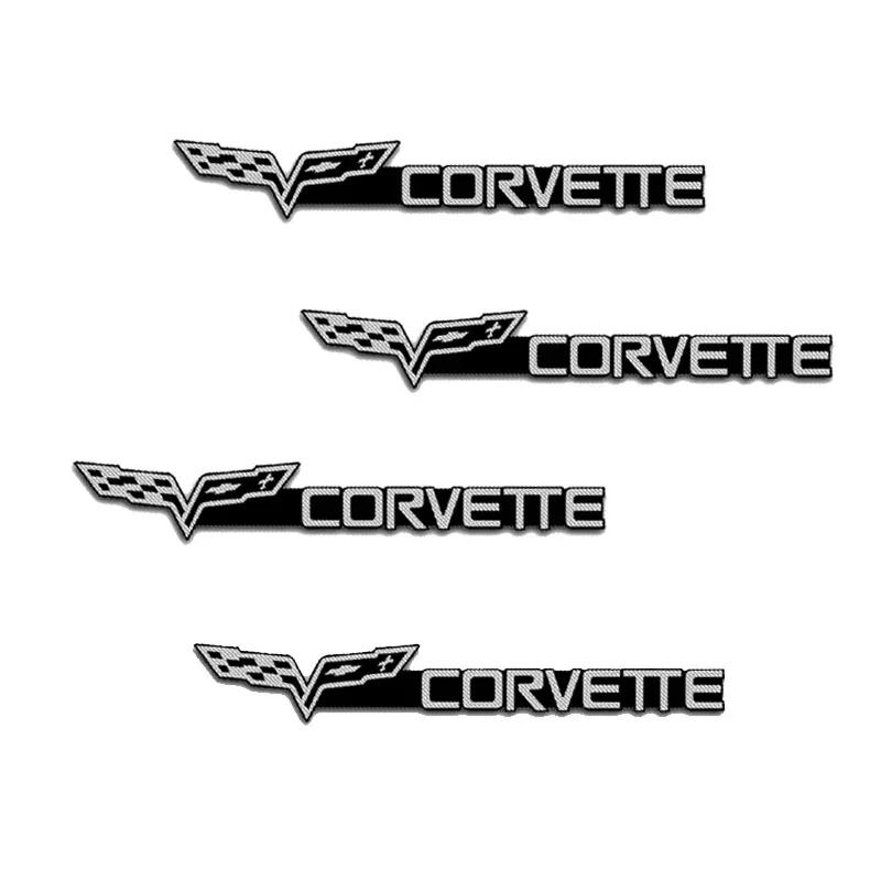 lfgv1 4pcs Alloy Car Stereo Sticker for Chevrolet Corvette AVEO CAPTIVA Cavalier IMPALA MALIBU ORLANDO Sail SPARK Emblem Decoration