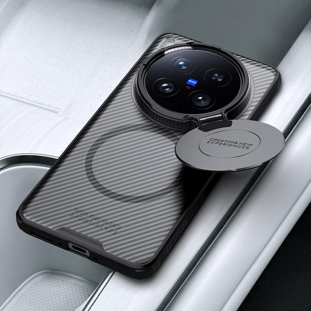 For Vivo X200 Ultra Phone Case Nillkin CamShield Prop Magnetic Clear Version Hard PC+TPU Shell Shockproof Back Cover