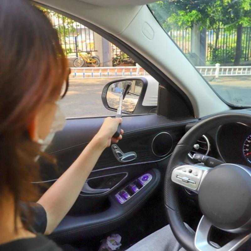 Многофункциональное автомобильное зеркало заднего вида, телескопическая щетка для мытья окон автомобиля, переднее лобовое стекло, непромокаемая щетка для чистки, скребок