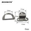 Stainless Steel 316 D-Shaped Mirror Polished Yacht Mooring Ring Deck Fitting