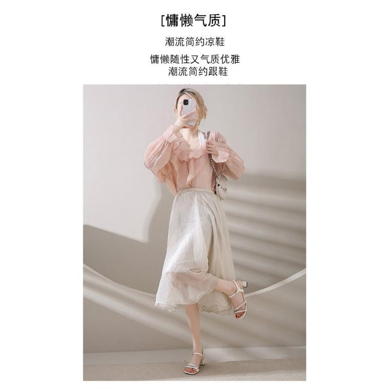 Женские босоножки, летние, белые, из искусственной кожи, с квадратным носком, с кристаллами, с пряжкой на высоком каблуке, акриловые, на шпильках, модные, для вечеринок, женские туфли