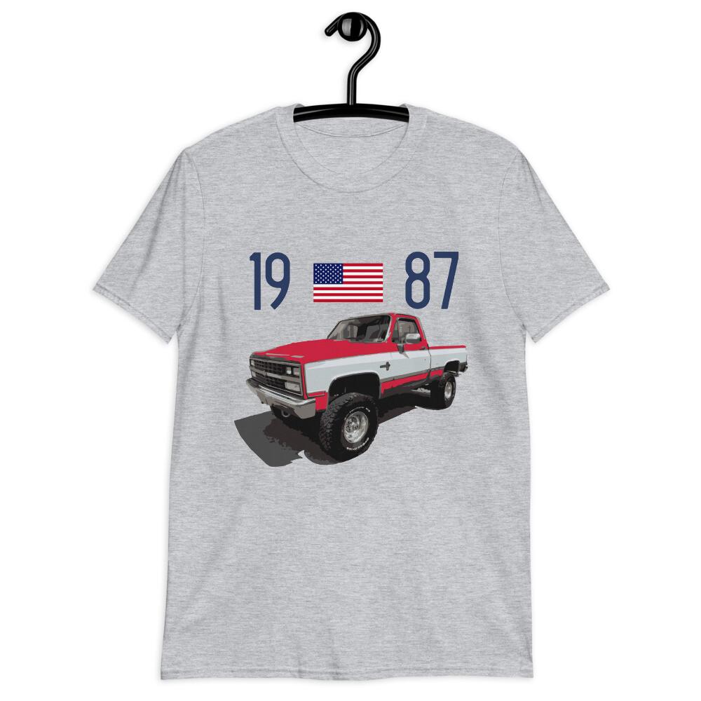 1987 Chevy K10 Silverado Square Body Pickup Truck Owner Gift T-Shirt