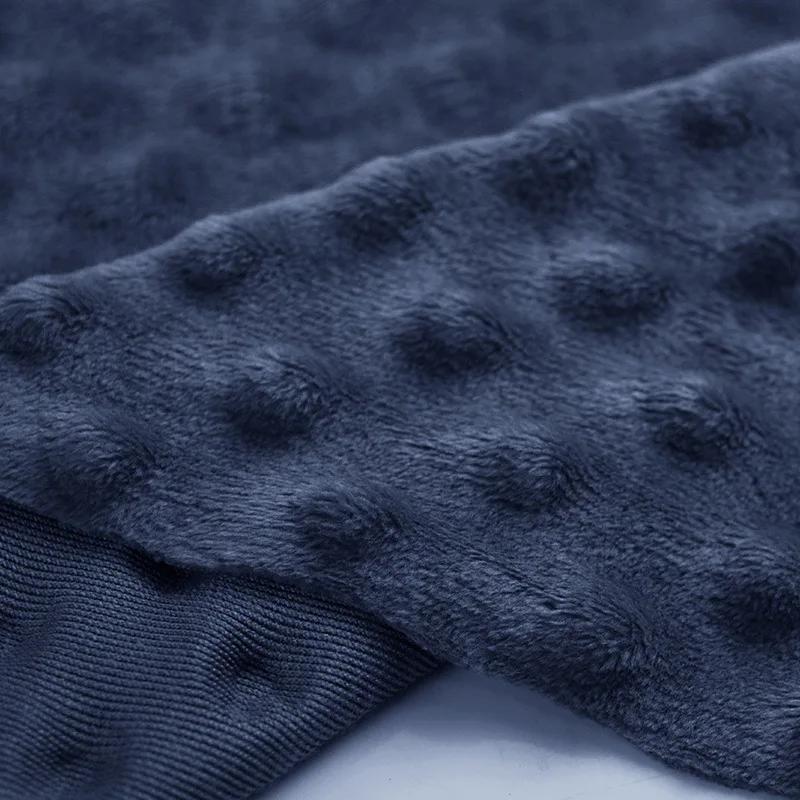 1 Yard Super Soft Minky Dot Fabric Sewing Baby Blanket Toys Material Antipilling Eco-Friendly Polyester Handwork Plush Fabric