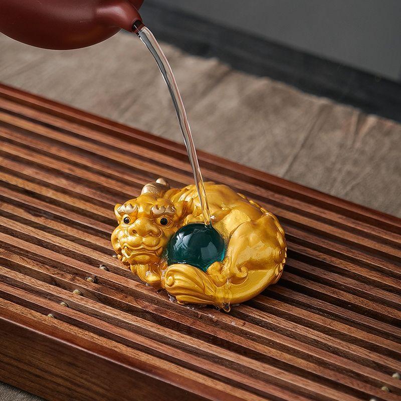 High-end Fortunate Change Color Tea Pet Simple Household Creative Tea Ceremony Decoration Teaware Accessories Desktop Decoration