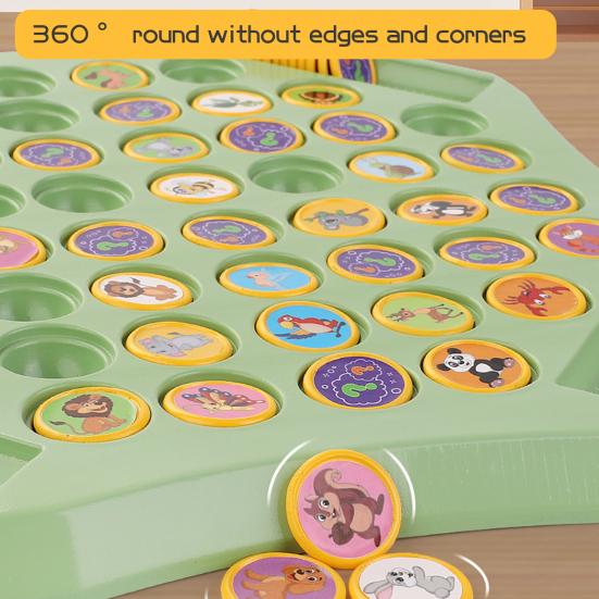 Игра в шахматы «Реверси» для детей, от 2 до 4 игроков, шахматы с животными и фруктами, игра на сопоставление, тренировка внимания, развивающая память для малышей, игрушка