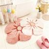 Bathroom Floor Mat Two Color Flower Pattern Premium Soft and Comfortable Bathtub Rug Suitable for Bathroom Bathtub Laundry Room