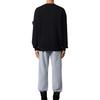 Stone Island SS26 Loose V-Neck Cardigan Knitwear Men cardigans Black L2S155100010S01C4V0029