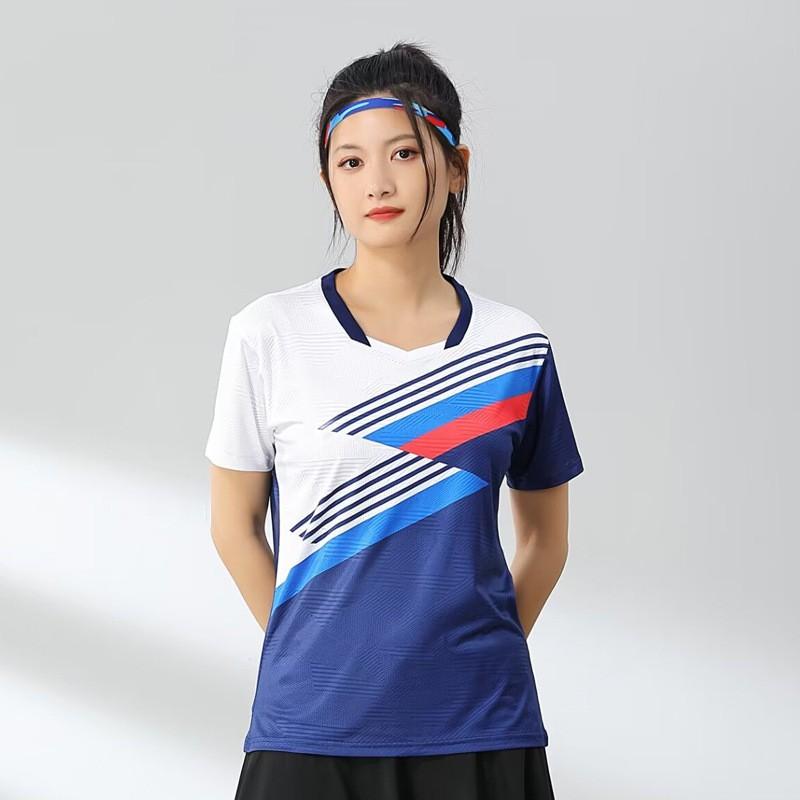 Quick-Dry Badminton Shirt Men Women Kids Sport T-Shirt Training Competition Uniform