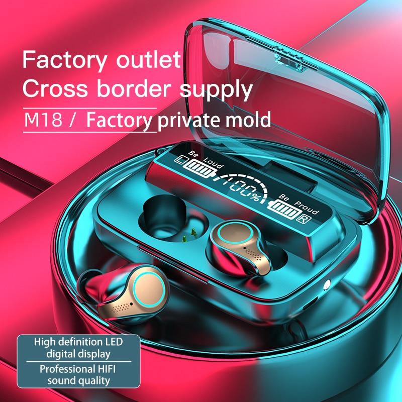 Новые TWS Bluetooth 5.1 наушники зарядное устройство беспроводные наушники 9D стерео спортивные водонепроницаемые наушники гарнитуры с микрофоном