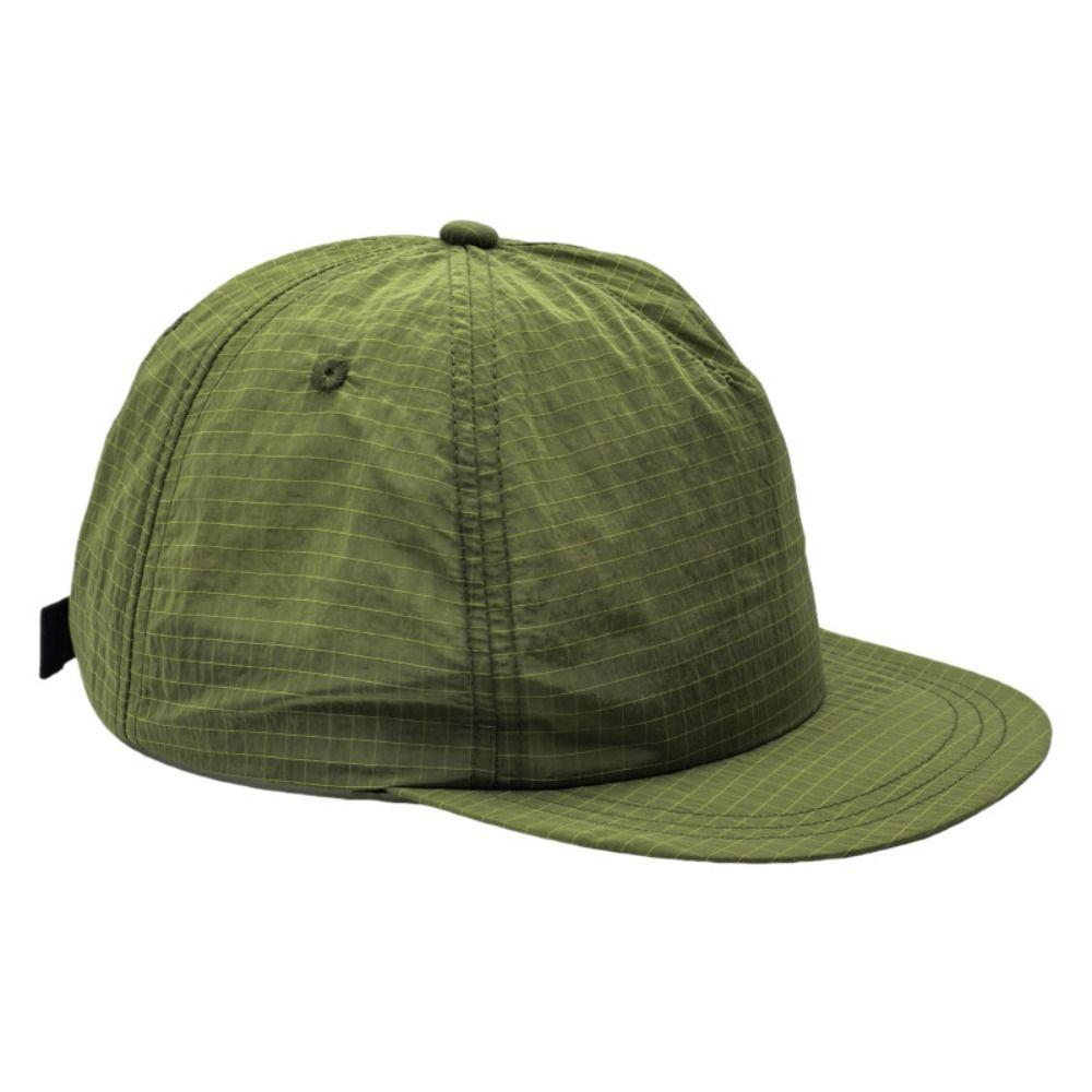 Quick Dry Flat-brimmed Baseball Cap Breathable Snapback Cap Stylish Trucker Hat Running Hiking