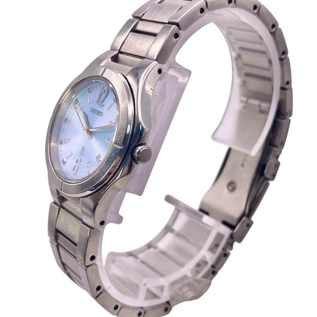[USED] Good Condition SEIKO Lucia Round Date Silver Women's Watch 1201