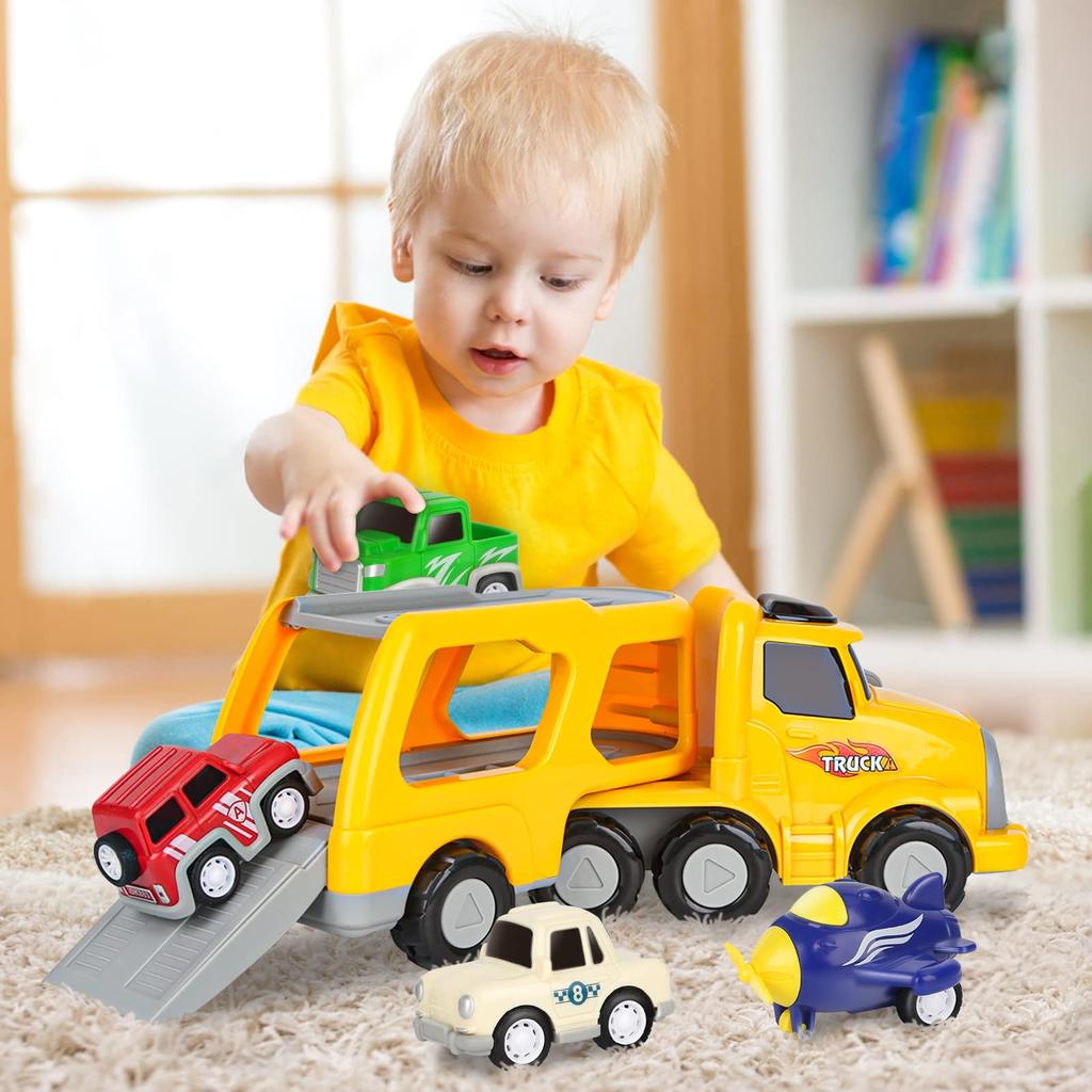 Car Toy Mini Car 2 3 4 5 6 Years Old Toy Boys Girls Construction Vehicle Set with Lights and Sounds Car Toy 2 3 Years Old Toy Boy Ranking Birthday