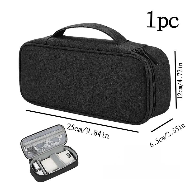 1 шт. Сумка-органайзер для кабелей, чехол для хранения, портативные водонепроницаемые сумки для хранения кабелей, шнуров и электроники