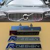 1set Metal R DESIGN Styling Emblem, Car Front Grille Decoration Badge For V-o-l-vo Accessories