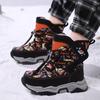 Осенне-зимние унисекс детские зимние кроссовки для мальчиков и девочек зимние ботинки с флисом для активного отдыха нескользящие зимние ботинки для девочек и подростков
