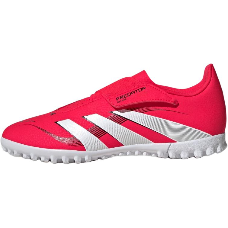 adidas Predator CLUB Противоскользящие износостойкие низкие детские футбольные бутсы Ярко-красные/Белые/Черные детские кроссовки ID3814