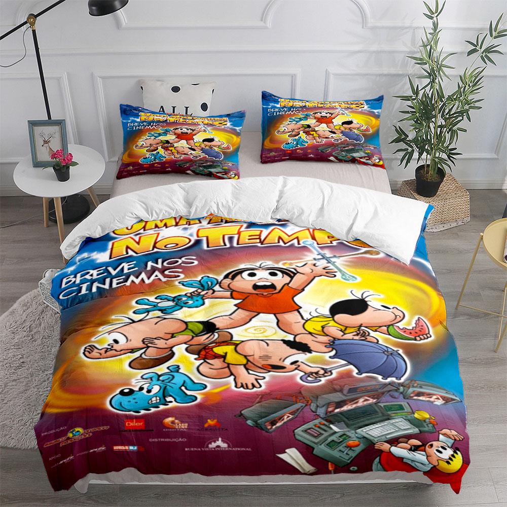 Бразилия Turma da Monica Комплект пододеяльника без простыни Размер Кинг Квин Дабл Фулл Твин Одинарный Комплект постельного белья