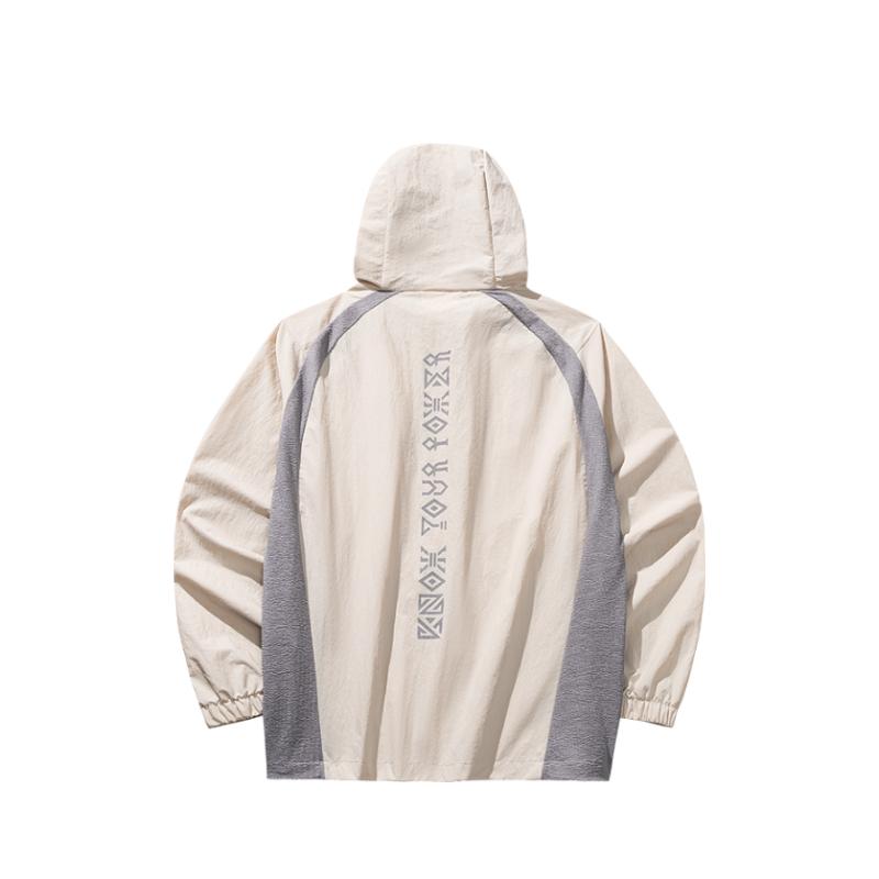 Anta Kyrie Series Basketball Comfortable Simple Versatile Loose Hooded Color Block Zipper Jacket Unisex Jackets 172531601-1