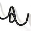 Waterproof Door Back Clothes Hook Wavy Shape Sundries Storage Holder Metal Wall Hook  Towels