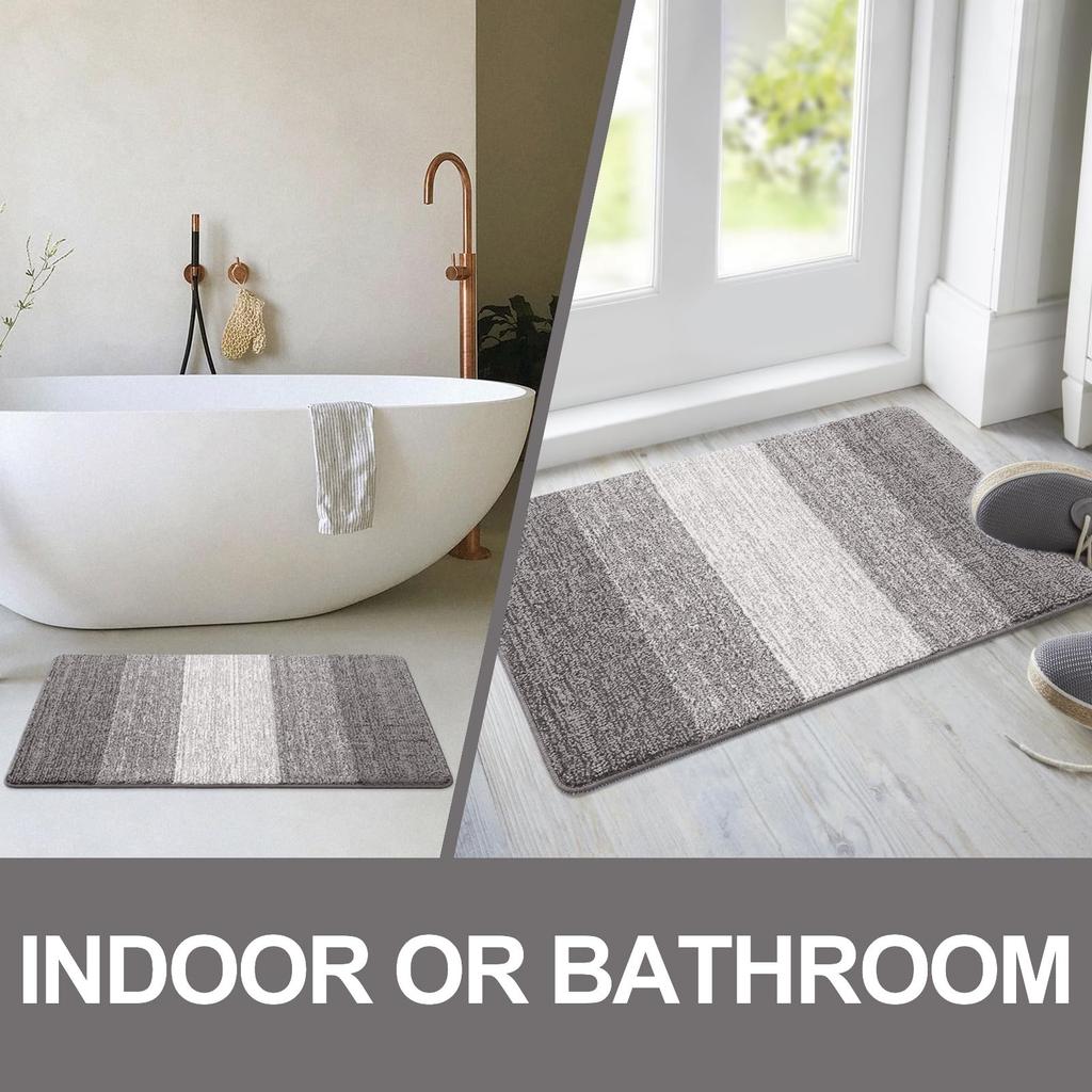 Kitinjoy Door Mats Indoor For Front Back Door Machine Washable Soft Doormats Dirt Trapper Door Mat Super Absorbent Entrance Rugs