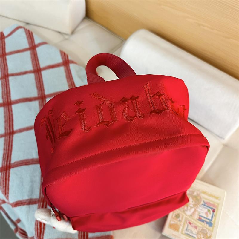 Однотонный школьный рюкзак для женщин, большой емкости