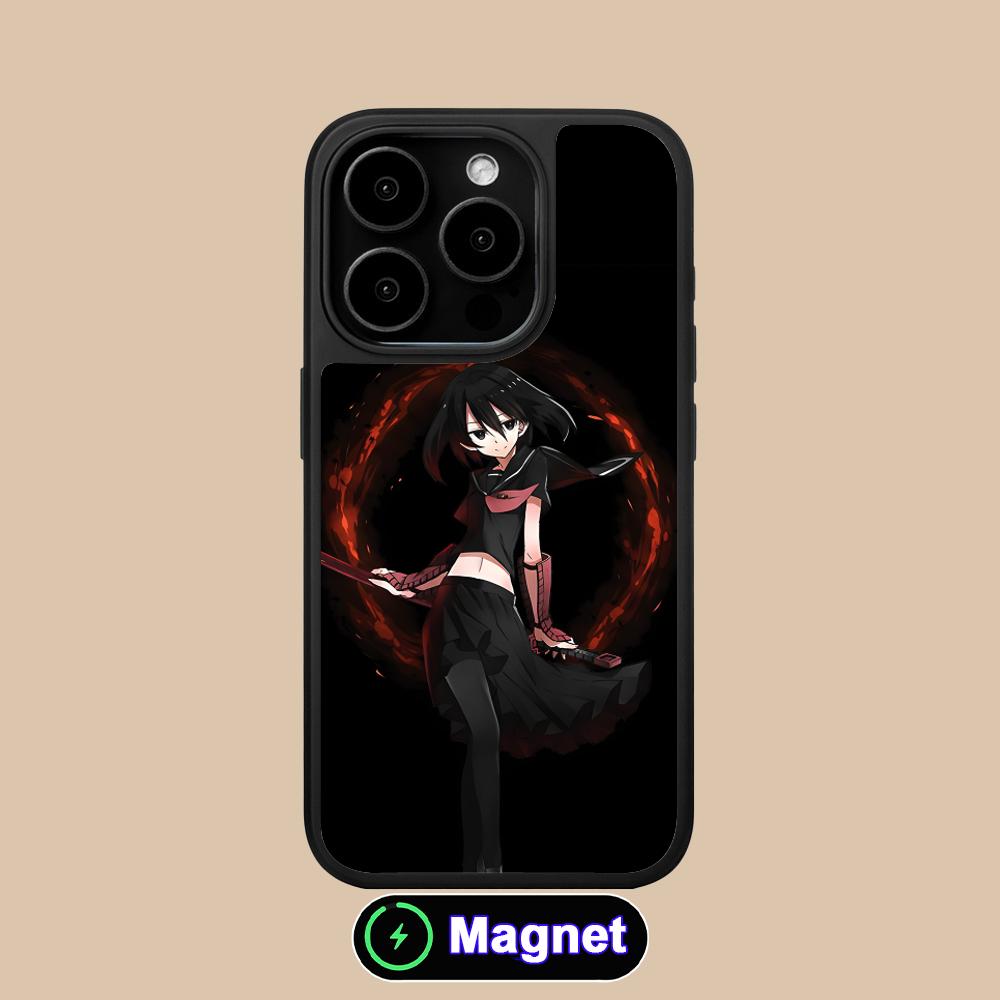 Матовая поверхность Akame Kurome Чехол для мобильного телефона Magsafe для iPhone 17 16 15 14 13 12 11 Air Pro Max Plus Цветной чехол