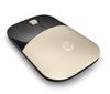 HP Wireless Mouse with Up To Battery Compatible with and MacBook Z3700, Thin, Compact, BlueLED, Gold, 16-Month Life, Mac, Windows, PC,