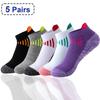 5 Pack Womens Ankle Socks Athletic Cushioned Breathable Performance Sport Tab Cotton Quarter Women's Running Socks