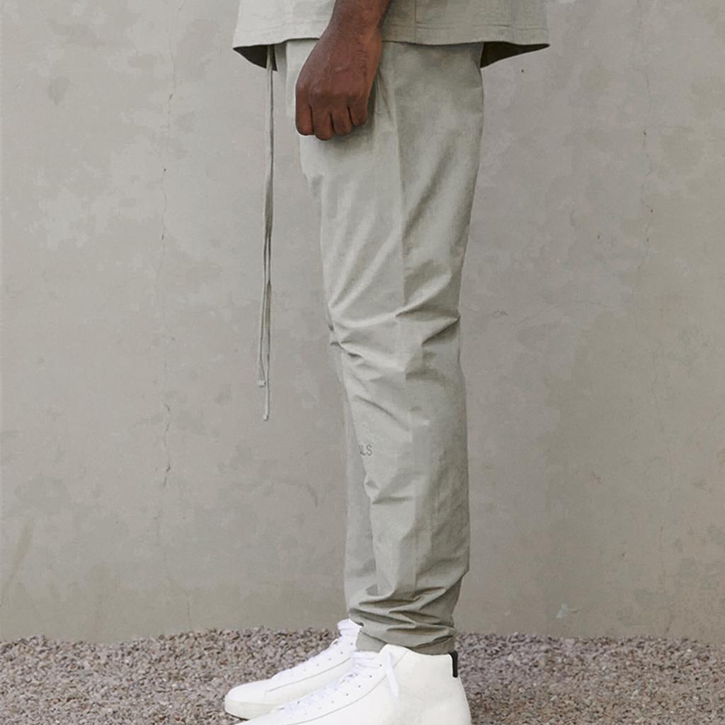 Fear of God Essentials Спортивные брюки FW21 с логотипом и шнурком Мужские штаны Фисташково-зеленые FOG-FW21-028