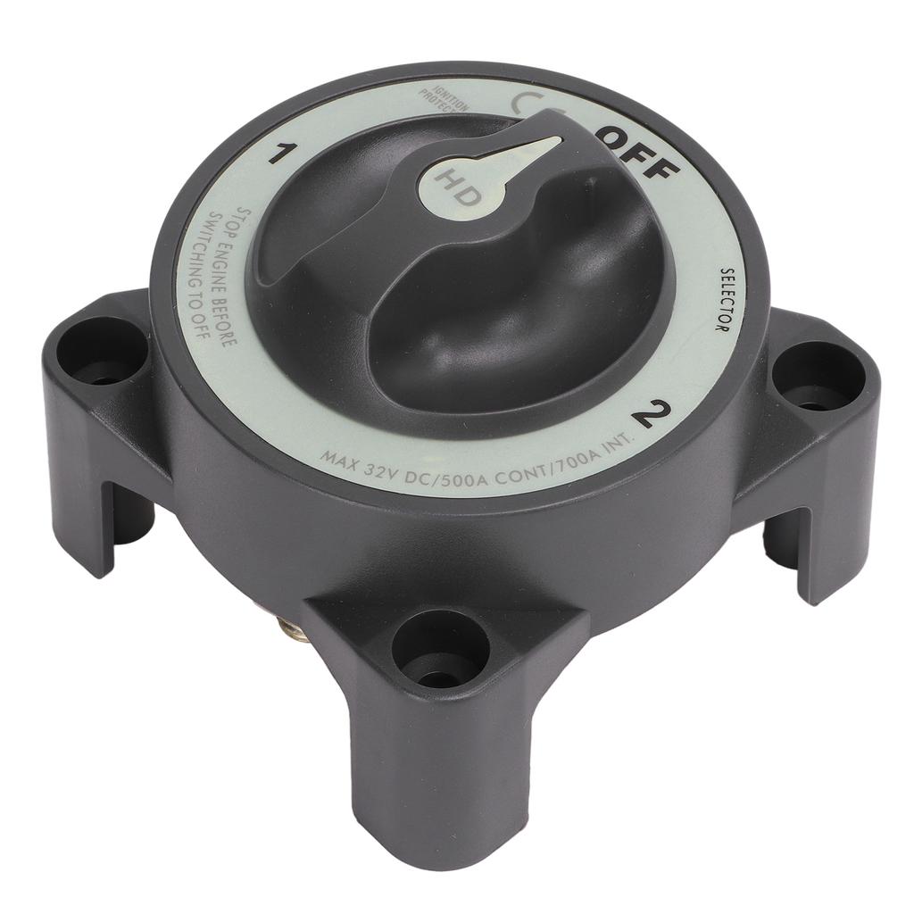 Выключатель массы аккумулятора 500А 3 положения Отключение питания Главный выключатель IP66 Водонепроницаемый Защита от воспламенения для дома на колесах, лодки