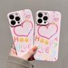 Чехол-сердечко для телефона iPhone 17 16e 16 15 14 13 12 11 Air Pro Max XS XR XSMax 6 7 8 Plus Глянцевая пленка Жесткий ПК-чехол