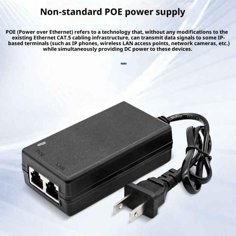PoE-адаптер для роутера-повторителя 24 В 1 А | 48 В 0,5 А для PoE-сплиттера, инжектора питания, Ethernet-адаптера, блока питания, зарядного устройства, штепсель EU