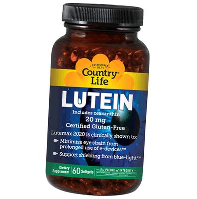 Лютеин и Зеаксантин, Lutein 20, 60гелкапс (72124009)