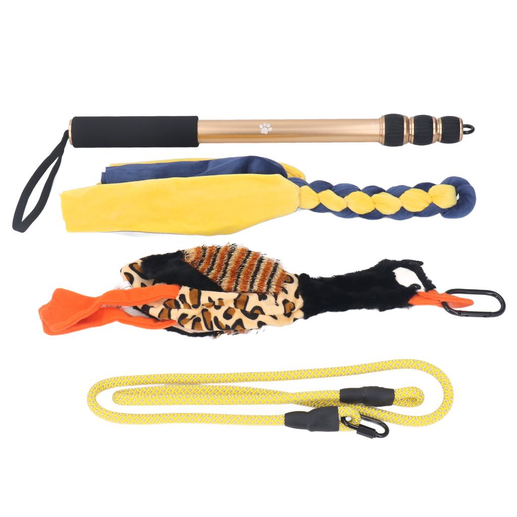 52 Inch Telescopic Dog Teaser Stick Flirt Pole for Dog Interactive Flirt Pole Toy Dog Extendable