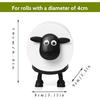 Держатель для туалетной бумаги в виде овцы, подставка для хранения 3 упаковок туалетной бумаги, забавный держатель для туалетной бумаги, отдельно стоящий набор для ванной комнаты, хранение рулонов туалетной бумаги для