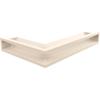 Vent Cover LUFT Corner Right 40x60x9 Cream Slim